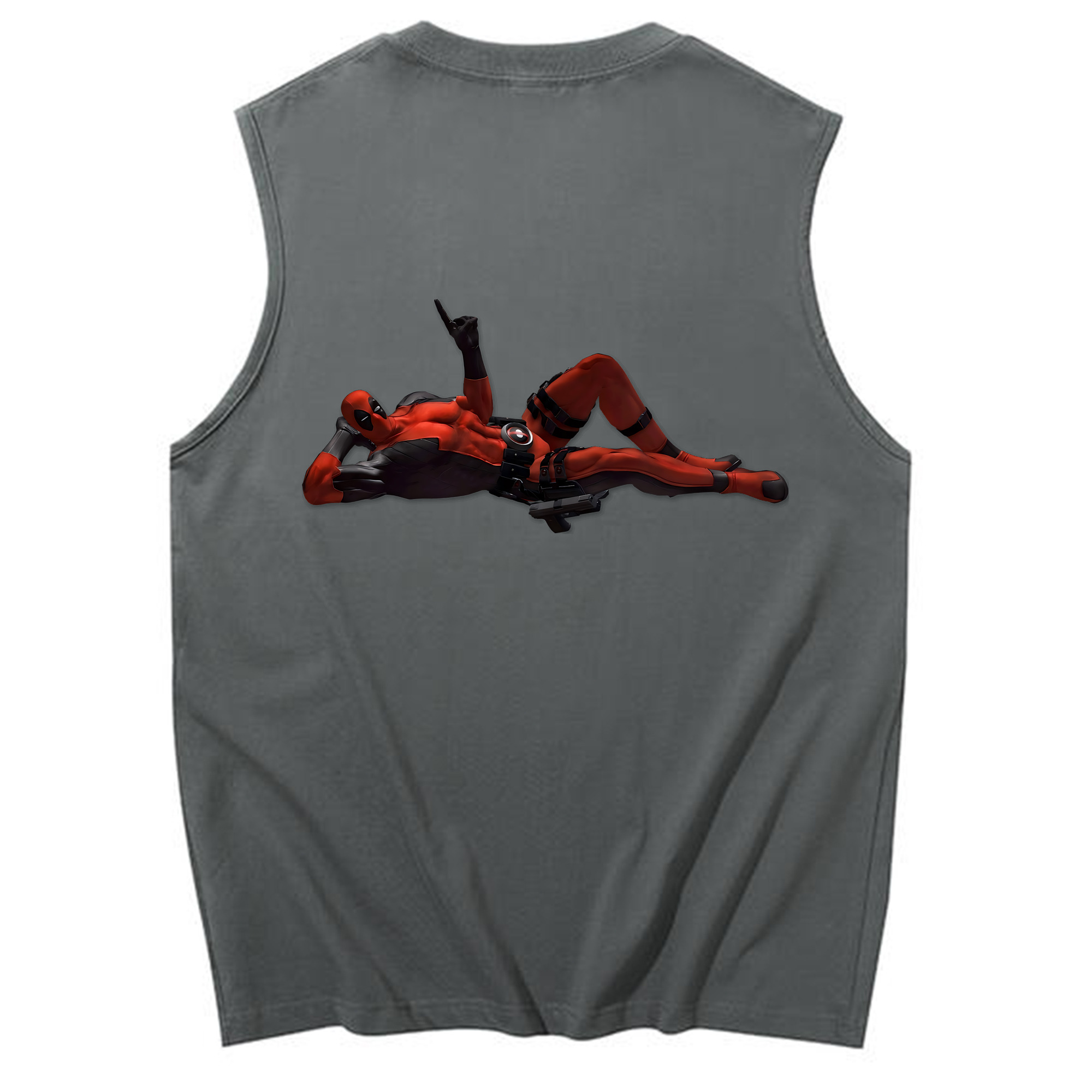 （画像用） Deadpool デッドプール コットン100％タンクトップ（背面プリント）